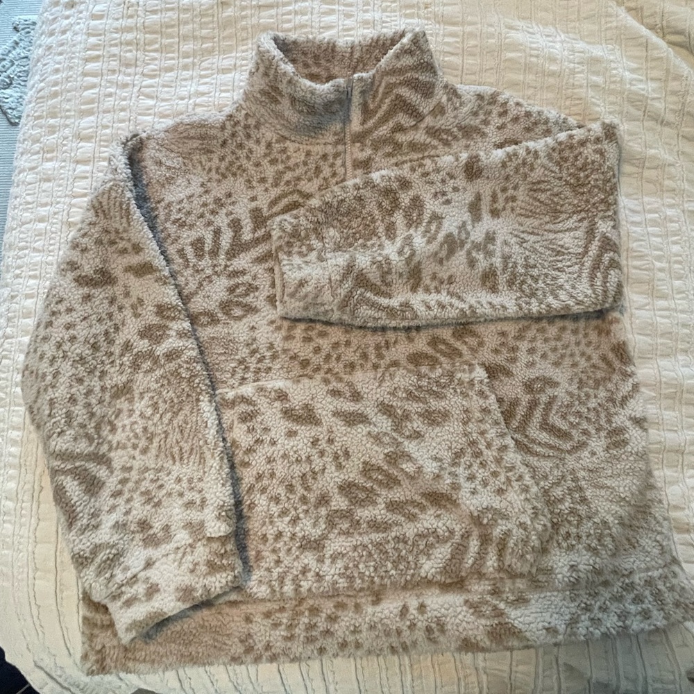American Eagle 1/4 Zip Plush Pullover